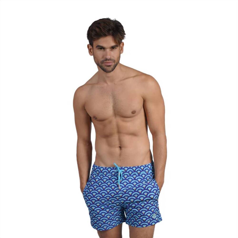 NEW EIGHT X scale swim trunks in turquoise